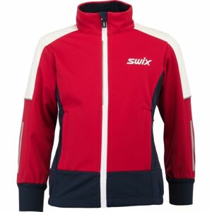 Swix DYNAMIC Gyerek kabát sífutáshoz, piros, veľkosť 128