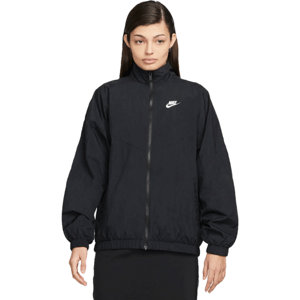 Nike NSW ESSNTL WR WVN JKT Női átmeneti kabát, fekete, méret S