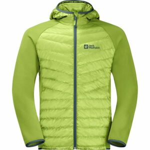 Jack Wolfskin ROUTEBURN PRO HYBRID M Férfi outdoor bélelt dzseki, zöld, méret L