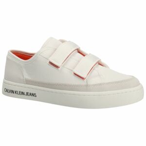 Calvin Klein CLASSIC CUPSOLE VELCRO SOFTNY Férfi szabadidőcipő, fehér, méret 41