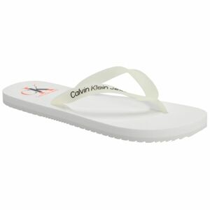 Calvin Klein BEACH SANDAL LOGO Férfi flip-flop papucs, fehér, veľkosť 42