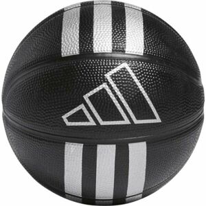 adidas 3S RUBBER MINI Mini kosárlabda, fekete, veľkosť 3
