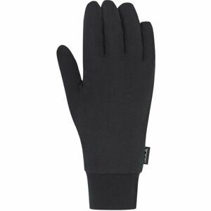 Bula WOOL GLOVE LINER Férfi belső gyapjúkesztyű, fekete, veľkosť L