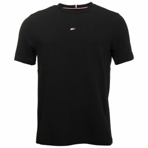 Tommy Hilfiger ESSENTIALS SMALL LOGO S/S TEE Férfi póló, fekete, méret
