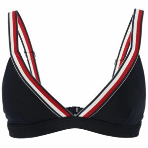 Tommy Hilfiger TH GLOBAL STRIPE-TRIANGLE RP Női bikini felső, sötétkék, méret XS