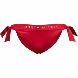 Tommy Hilfiger TH ORIGINAL-SIDE TIE CHEEKY BIKINI Női fürdőruha alsó, piros, méret L