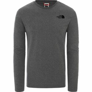 The North Face L/S EASY TEE DEEP M Férfi póló, szürke, veľkosť L