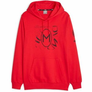 Puma ACM FTBLCORE GRAPHIC HOODY Férfi futballrajongó pulóver, piros, méret M