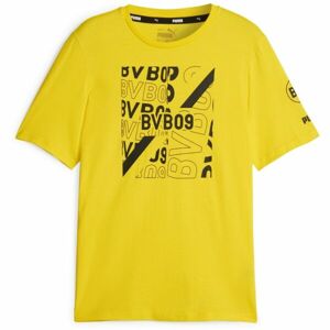 Puma BVB FTBLCORE GRAPHIC TEE Férfi póló, sárga, méret M