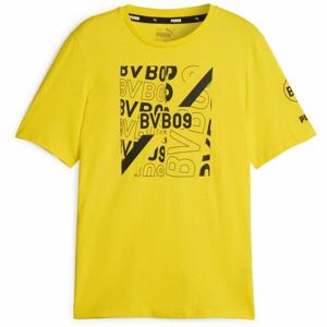 Puma BVB FTBLCORE GRAPHIC TEE Férfi póló, sárga, méret S