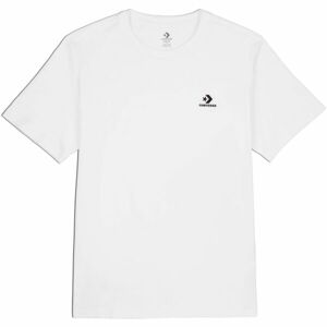 Converse CLASSIC LEFT CHEST SS TEE Uniszex póló, fehér, veľkosť L