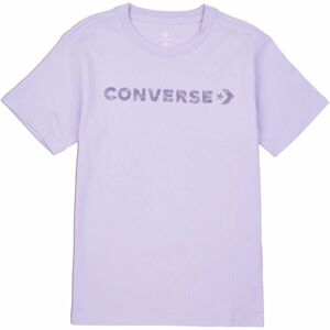 Converse WORDMARK SS TEE Női póló, lila, veľkosť L