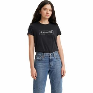 Levi's THE PERFECT TEE Női póló, fekete, veľkosť L