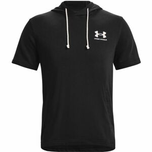 Under Armour RIVAL TERRY LC SS HD Férfi fitness pulóver, fekete, méret M