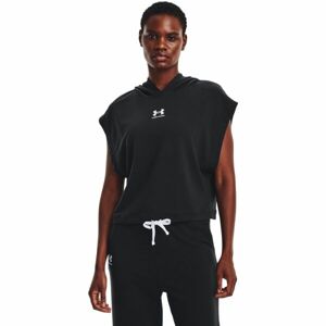 Under Armour UA RIVAL TERRY SS HOODIE Női fitness sportpulóver, fekete, méret S