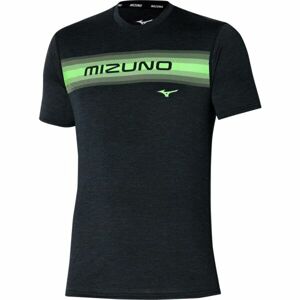 Mizuno CORE MIZUNO TEE Férfi futópóló, fekete, méret