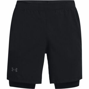 Under Armour UA LAUNCH 7'' 2-IN-1 SHORT Férfi rövidnadrág futáshoz, fekete, méret M