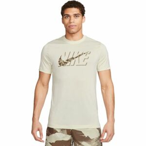 Nike NK DF TEE RLGD CAMO Férfi póló edzéshez, bézs, méret L