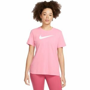 Nike NK DF TEE SWOOSH Női póló, rózsaszín, méret L