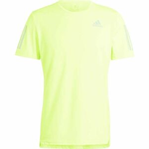 adidas OWN THE RUN TEE Férfi póló futáshoz, fényvisszaverő neon, méret