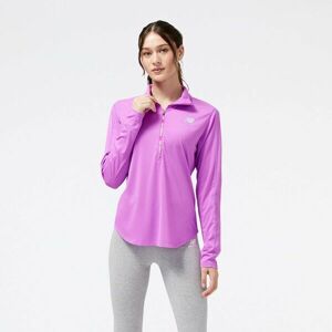 New Balance ACCELERATE HALF-ZIP Női pulóver, lila, méret M