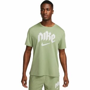 Nike DF RUN DVN MILER SS Férfi póló, világoszöld, méret XXL