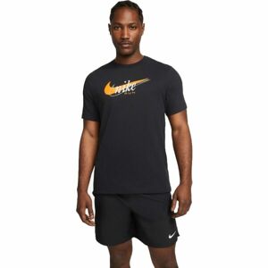 Nike NK DF TEE HERITAGE Férfi póló, fekete, méret L