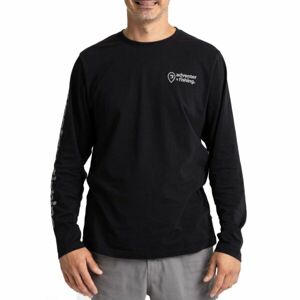 ADVENTER & FISHING COTTON SHIRT BLACK Férfi felső, fekete, méret XXL