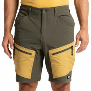 ADVENTER & FISHING FUNCTIONAL OUTDOOR SHORTS SAND & KHAKI Férfi impregnált rövidnadrág, barna, méret L