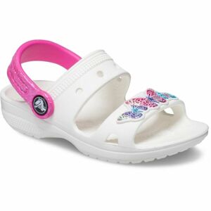 Crocs CLASSIC EMBELLISHED SANDAL T Gyerek szandál, fehér, méret 23/24