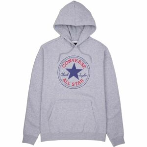 Converse STANDARD FIT CENTER FRONT LARGE CHUCK PATCH CORE PO HOODIE B Férfi pulóver, szürke, méret L