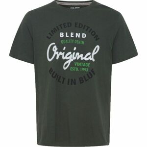 BLEND TEE REGULAR FIT Férfi póló, sötétzöld, méret XXXL