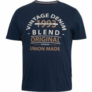 BLEND TEE REGULAR FIT Férfi póló, sötétkék, méret M