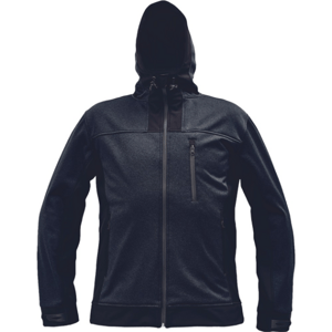 CERVA HUYER SOFTSHELL Férfi softshell kabát, fekete, méret XXXL