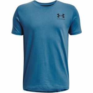 Under Armour SPORTSTYLE LEFT CHEST SS Rövidujjú fiú póló, kék, méret M