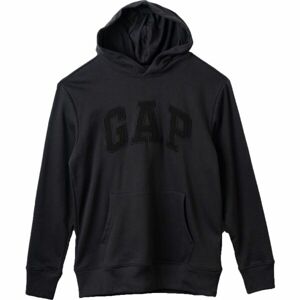 GAP XLS FT ARCH PO HD Férfi pulóver, fekete, veľkosť S