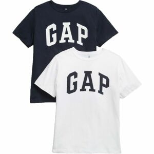 GAP V-2PK SS LOGO TEE Fiú póló, fehér, méret L