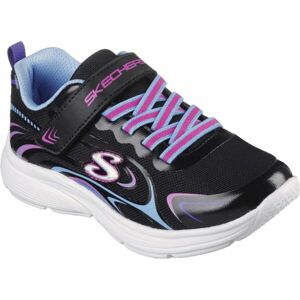 Skechers WAVY LITES Gyerek szabadidőcipő, fekete, méret