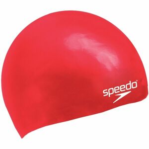 Speedo MOULDED SILC CAP JU Junior úszósapka, piros, veľkosť os