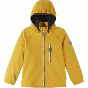 REIMA VANTTI Gyerek softshell kabát, sárga, méret 134