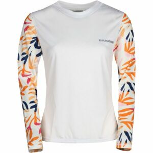 FUNDANGO LOREN LONG SLEEVE RASHGUARD Női felső vízbe, fehér, veľkosť L