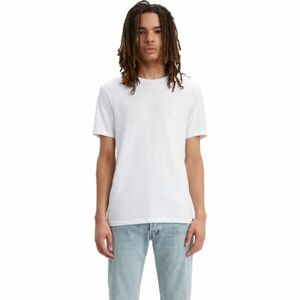 Levi's SLIM 2PK CREWNECK 1 Férfi póló, fehér, méret XL