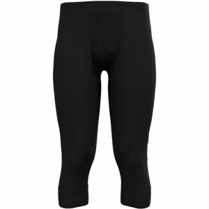 Odlo NATURAL MERINO 200 Férfi thermo háromnegyedes leggings, fekete, méret XL