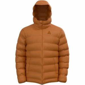 Odlo ASCENT N-THERMIC HOODED INSULATED JACKET Férfi kabát, barna, méret XL