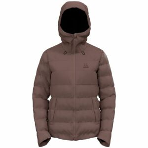 Odlo W SEVERIN N-THERMIC HOODE INSULATED JACKET Női tollkabát, barna, méret XS