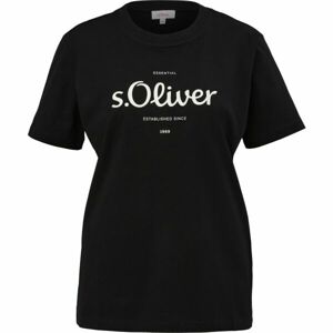 s.Oliver RL T-SHIRT Póló, fekete, méret 36