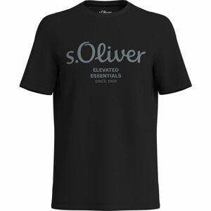 s.Oliver LOGO T-NOOS Férfi póló, fekete, veľkosť XXL