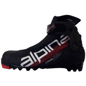 Alpina N COMBI JR Junior sícipő kombi stílusú sífutáshoz, piros, veľkosť 34