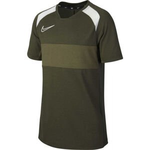 Nike DRY ACD TOP SS SA B Fiú futballpóló, khaki, veľkosť S