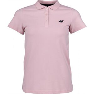 4F WOMEN´S T-SHIRT Női ingpóló, rózsaszín, veľkosť XS